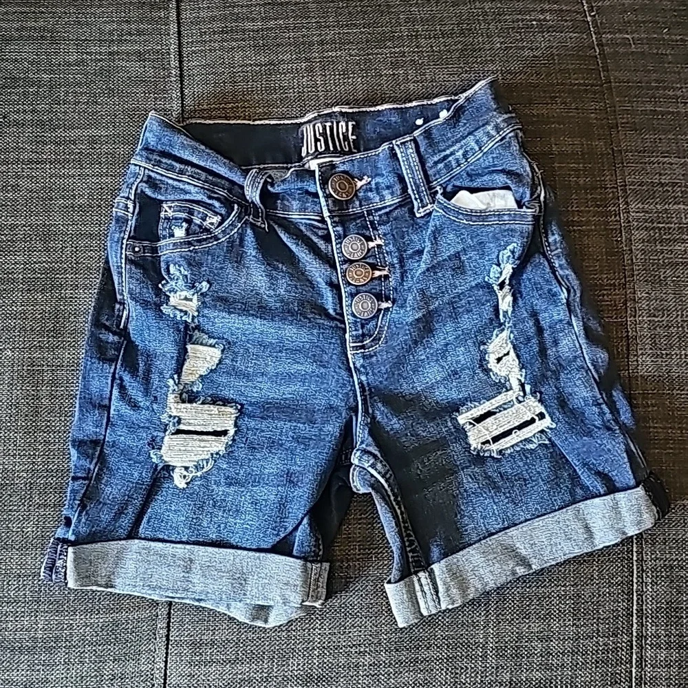 Justice Jean Shorts Size 12 Slim